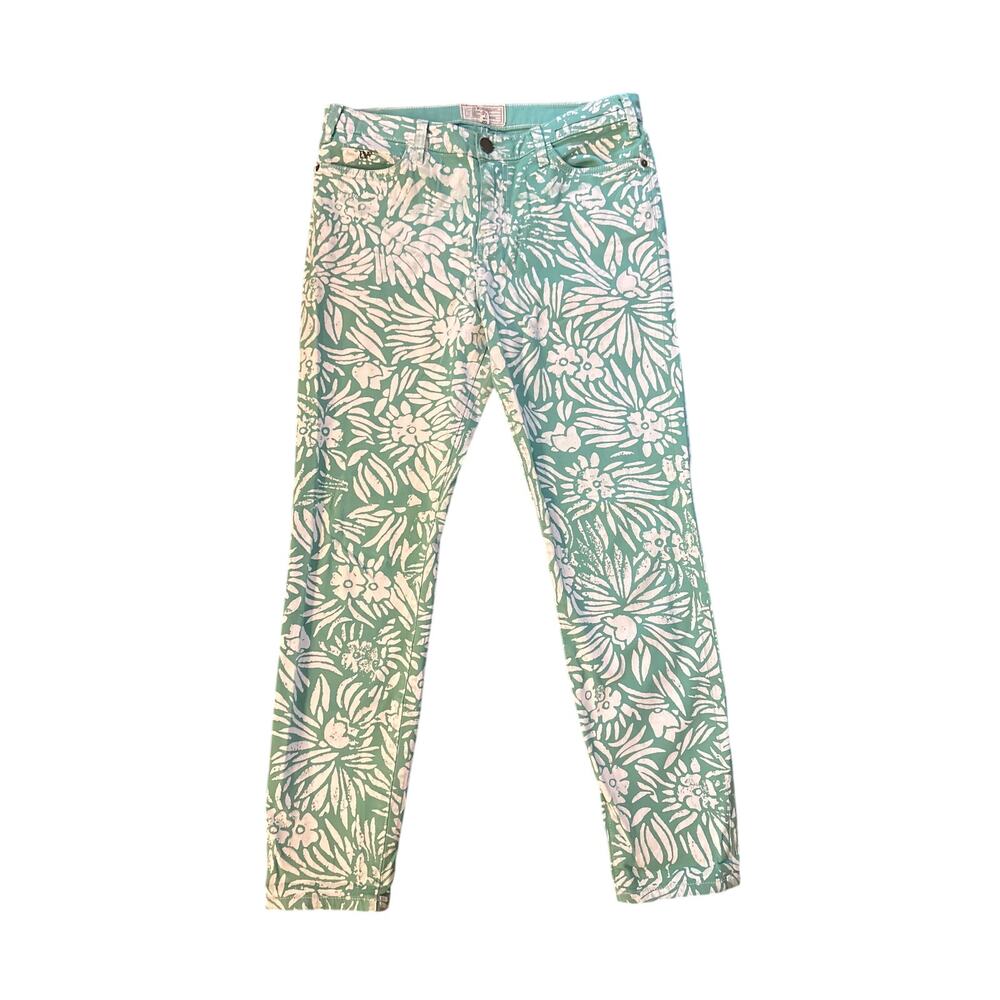 31 Diane Von Furstenberg DVF Current Elliott Classic Skinny Painted Mint Jeans